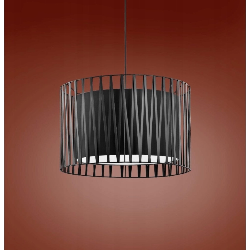 Luster na sajli HARMONY CRNI 3xE27/60W/230V