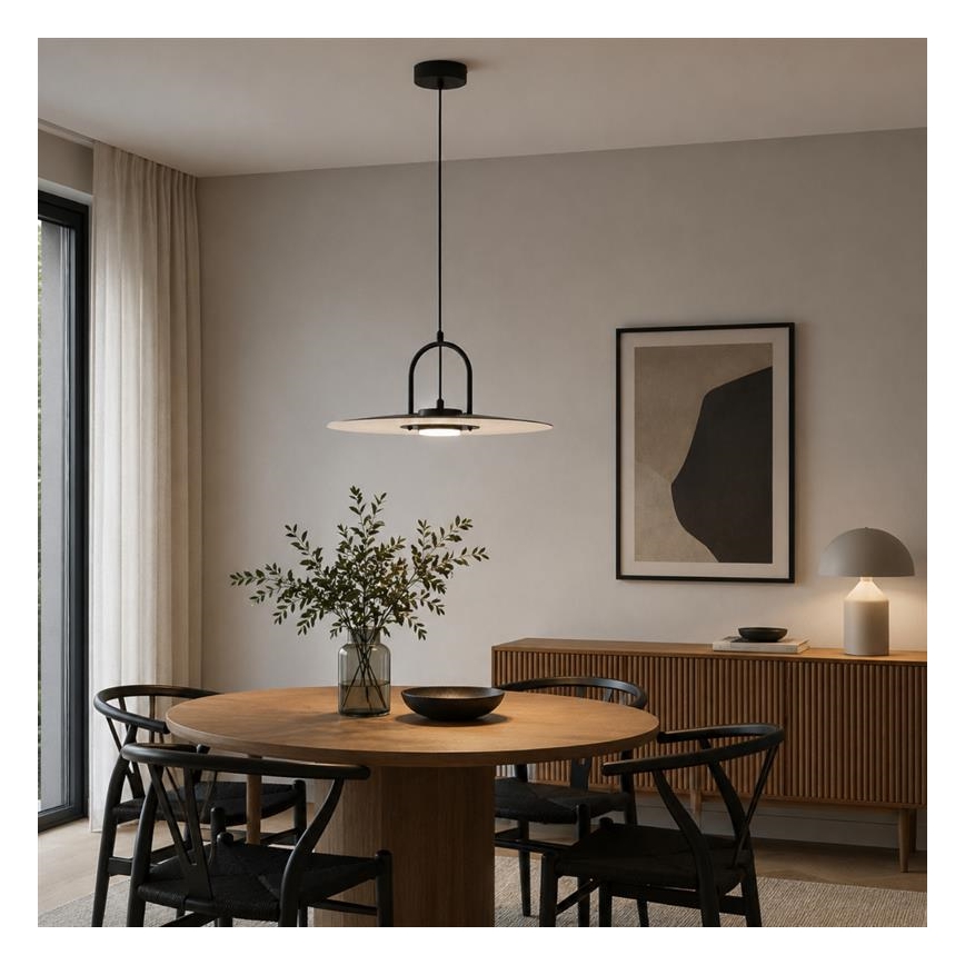 Luster na sajli HATTORI 1xGX53/15W/230V crne boje