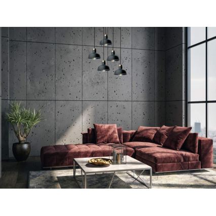 Luster na sajli HEBE 5xE27/60W/230V crni