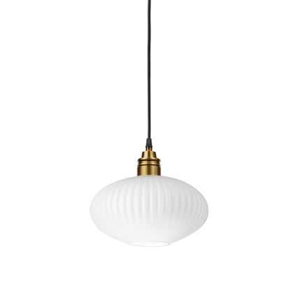 Luster na sajli HECTOR 1xE27/15W/230V bela/mesing pr. 25 cm
