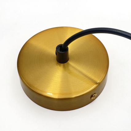 Luster na sajli HECTOR 1xE27/15W/230V bela/mesing pr. 25 cm