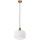 Luster na sajli HECTOR 1xE27/15W/230V bela/mesing prečnik 25 cm