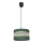 Luster na sajli HELEN 1xE27/15W/230V fi 25 cm zelena/zlatna