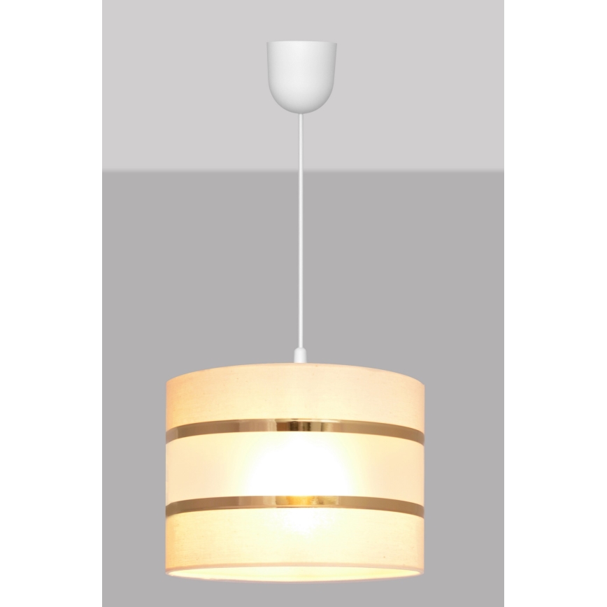 Luster na sajli HELEN 1xE27/15W/230V krem boje