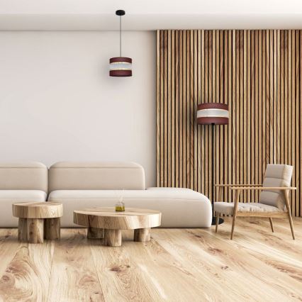 Luster na sajli HELEN 1xE27/15W/230V prečnik 20 cm braon/crna/zlatna