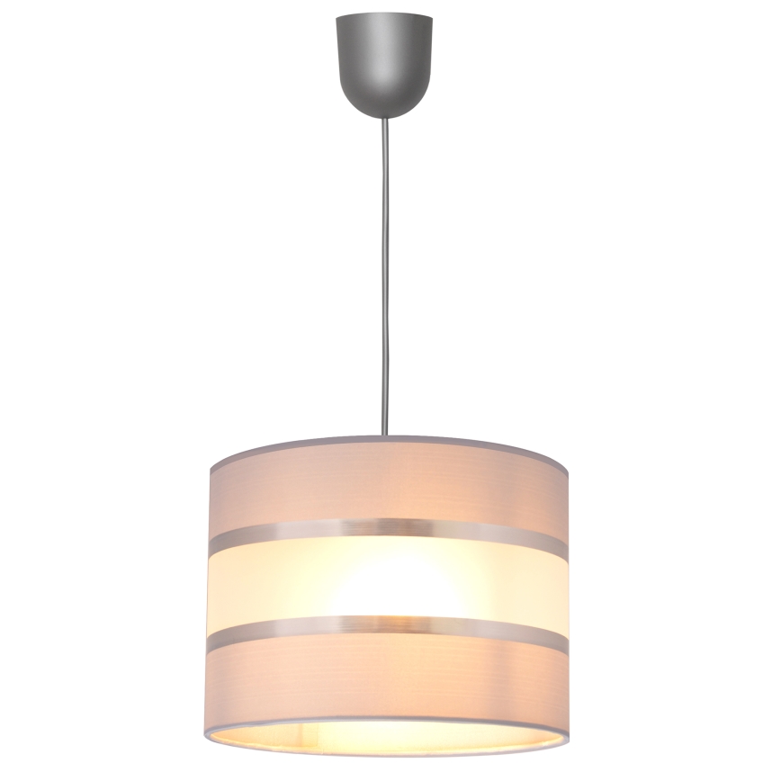 Luster na sajli HELEN 1xE27/15W/230V Ø 20 cm siva/srebrna