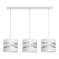 Luster na sajli HELEN 3xE27/15W/230V bela