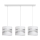 Luster na sajli HELEN 3xE27/15W/230V bela