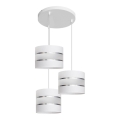 Luster na sajli HELEN 3xE27/15W/230V beo