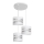 Luster na sajli HELEN 3xE27/15W/230V beo