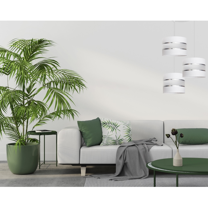 Luster na sajli HELEN 3xE27/15W/230V beo