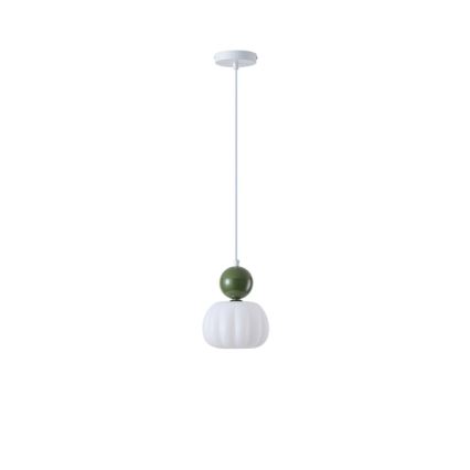 Luster na sajli HELIOS 1xG9/7W/230V bela/zelena