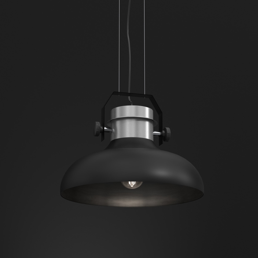 Luster na sajli HELSING 1xE27/60W/230V matni hrom