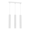 Luster na sajli HUDSON 3xGU10/8W/230V bela