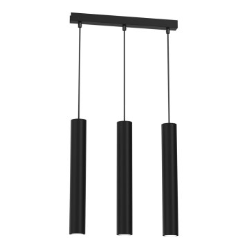 Luster na sajli HUDSON 3xGU10/8W/230V crni