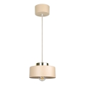 Luster na sajli IGNIA 1xE27/60W/230V bež/zlatan
