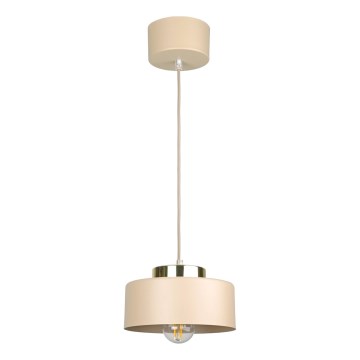 Luster na sajli IGNIA 1xE27/60W/230V bež/zlatan