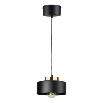 Luster na sajli IGNIA 1xE27/60W/230V crna/zlatna