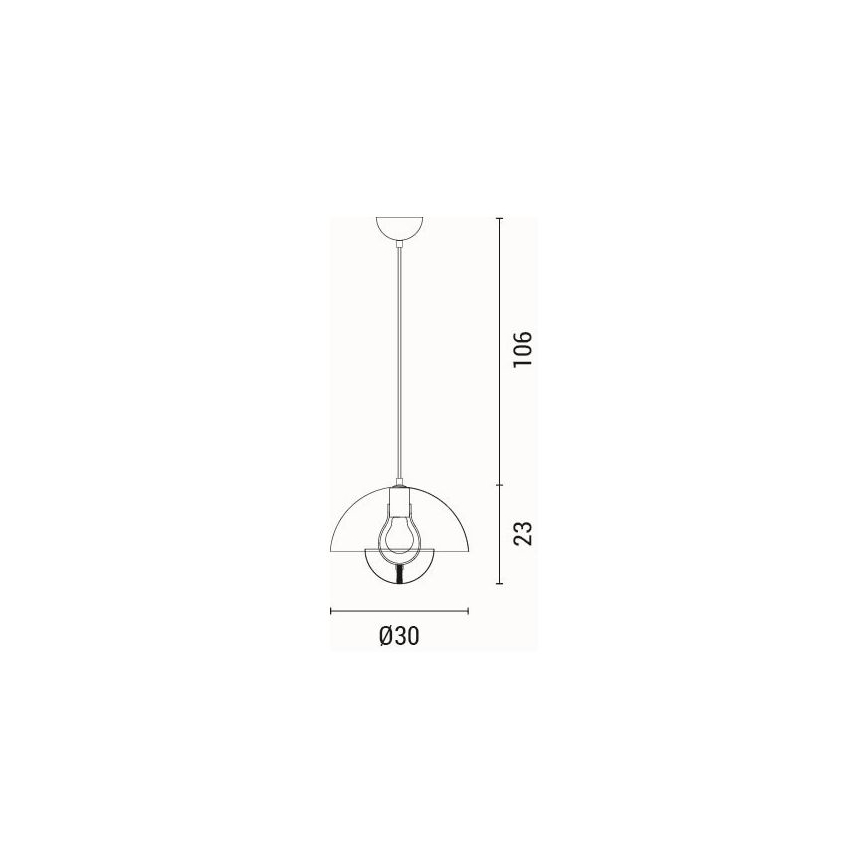 Luster na sajli JARDEN 1xE27/15W/230V krem boje