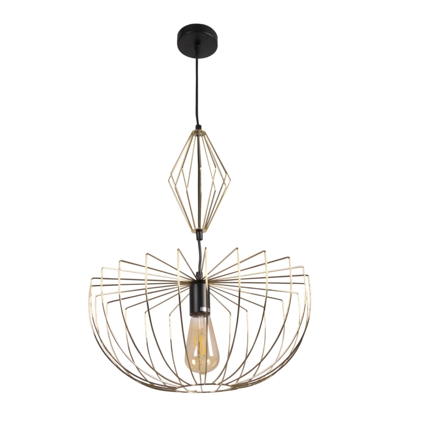 Luster na sajli JASMINA 1xE27/20W/230V Ø 40 cm zlatna