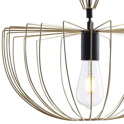Luster na sajli JASMINA 1xE27/20W/230V Ø 40 cm zlatna