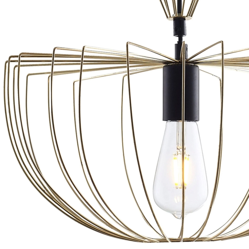 Luster na sajli JASMINA 1xE27/20W/230V Ø 40 cm zlatna