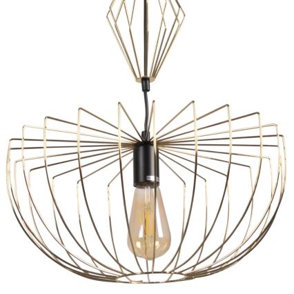 Luster na sajli JASMINA 1xE27/20W/230V Ø 40 cm zlatna