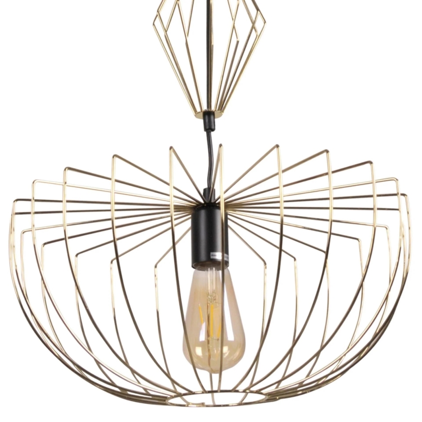 Luster na sajli JASMINA 1xE27/20W/230V Ø 40 cm zlatna