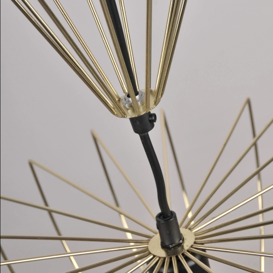 Luster na sajli JASMINA 1xE27/20W/230V Ø 40 cm zlatna