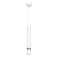 Luster na sajli JOKER 1xGU10/25W/230V, bela/sjajni hrom