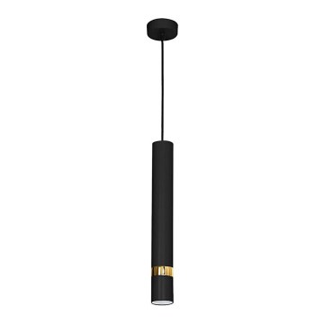 Luster na sajli JOKER 1xGU10/25W/230V crna/zlatna