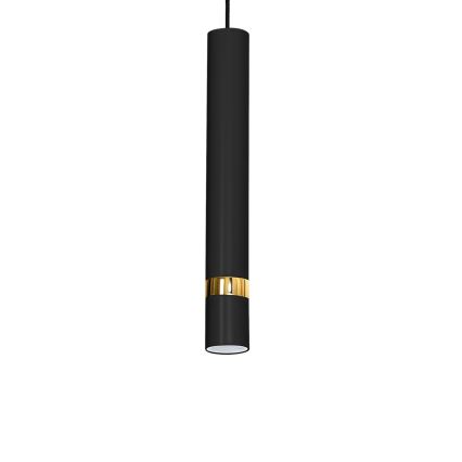 Luster na sajli JOKER 1xGU10/25W/230V crna/zlatna