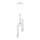 Luster na sajli JOKER 3xGU10/8W/230V bela/sjajni hrom
