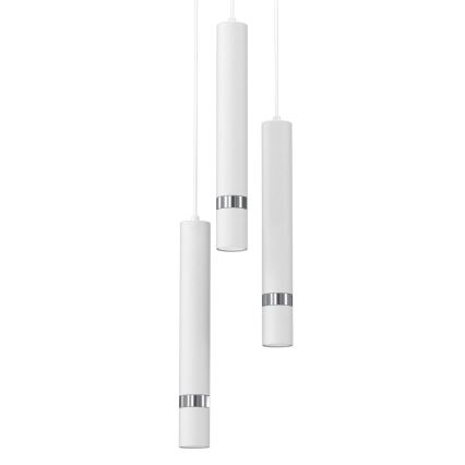 Luster na sajli JOKER 3xGU10/8W/230V bela/sjajni hrom