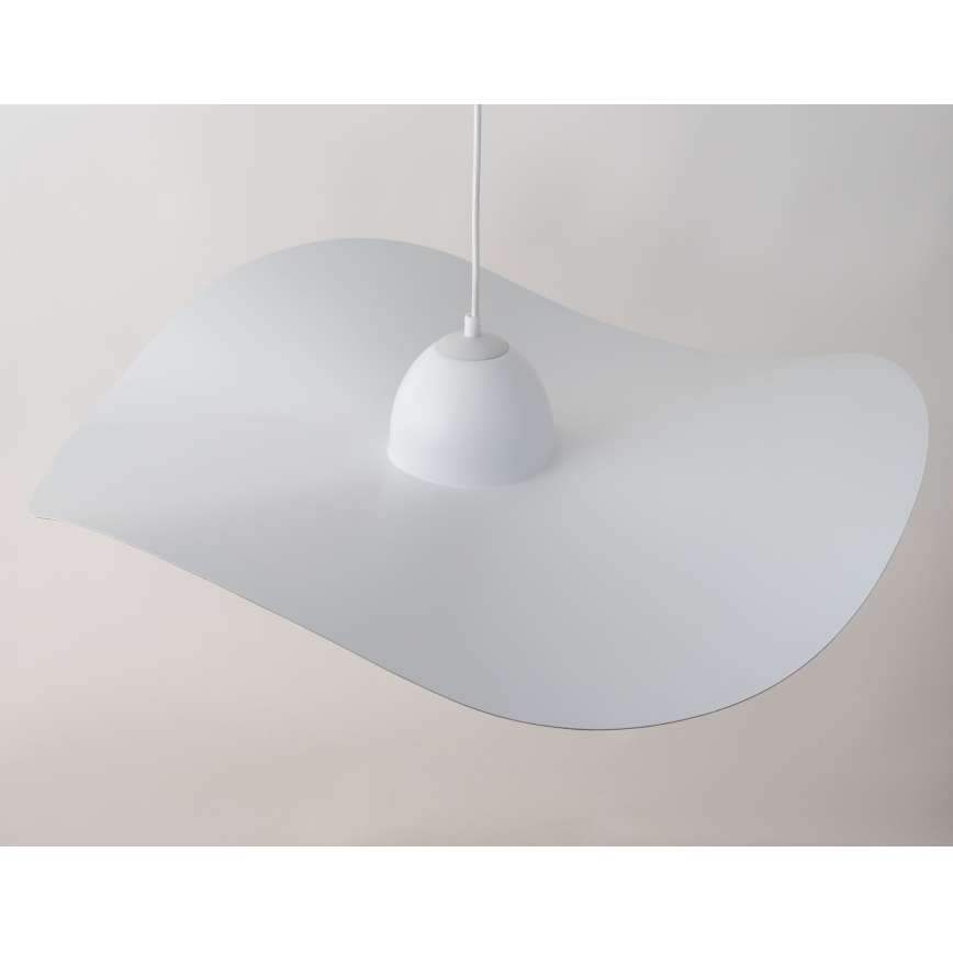 Luster na sajli KAPELLO 1xE27/60W/230V prečnik 76 cm beli/zlatni