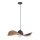 Luster na sajli KAPELLO 1xE27/60W/230V Ø 55 cm braon/bakarne boje