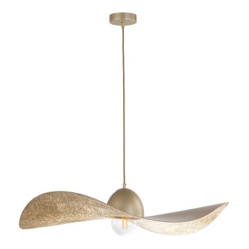 Luster na sajli KAPELLO 1xE27/60W/230V Ø 76 cm zlatna