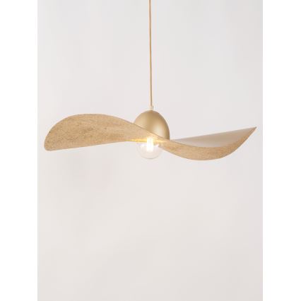 Luster na sajli KAPELLO 1xE27/60W/230V Ø 76 cm zlatna