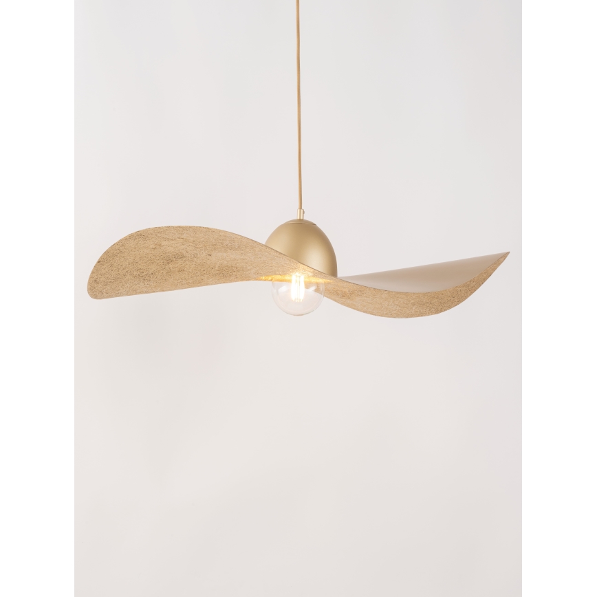 Luster na sajli KAPELLO 1xE27/60W/230V Ø 76 cm zlatna