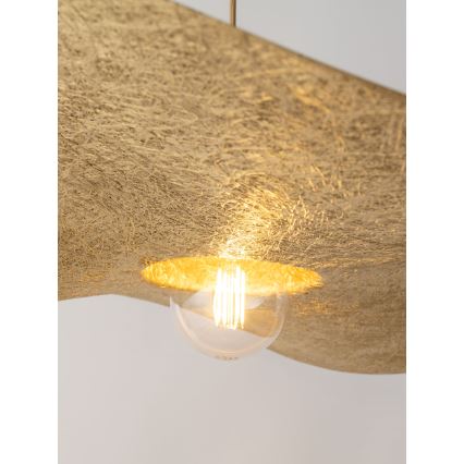 Luster na sajli KAPELLO 1xE27/60W/230V Ø 76 cm zlatna