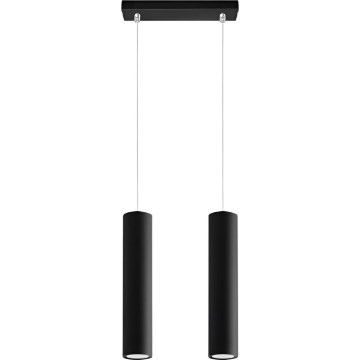 Luster na sajli KARADON 2xGU10/30W/230V crni