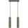 Luster na sajli KARBON 2xGU10/10W/230V zelena