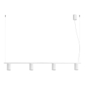 Luster na sajli KARBON 4xGU10/10W/230V beo