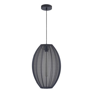 Luster na sajli KAREI 1xE27/20W/230V pr. 30 cm crna