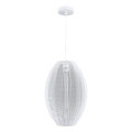 Luster na sajli KAREI 1xE27/20W/230V prečnik 30 cm bela