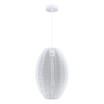 Luster na sajli KAREI 1xE27/20W/230V prečnik 30 cm bela