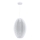 Luster na sajli KAREI 1xE27/20W/230V prečnik 30 cm bela