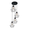 Luster na sajli KARO 4xE27/15W/230V