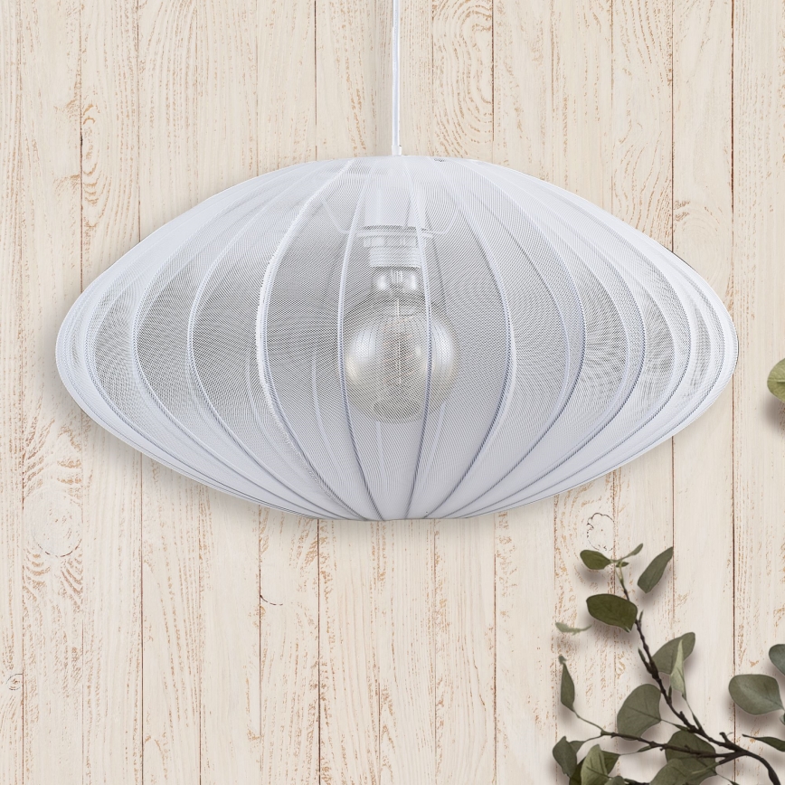 Luster na sajli KINU 1xE27/20W/230V, prečnik 50 cm, beo