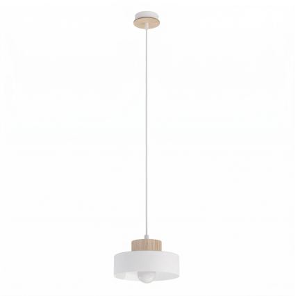 Luster na sajli KIVI 1xE27/15W/230V bela